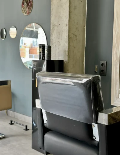 Sillón de peluquería negro